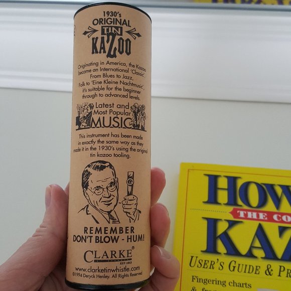 NEW Clarke 1930's Original Tin Kazoo - Made in England + Guide BOOK - Picture 3 of 7